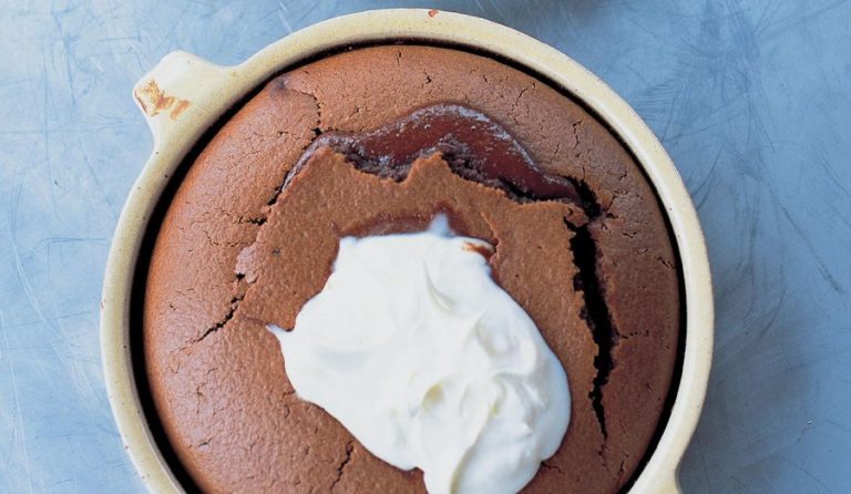 Jamie Oliver's Chocolate Clafoutis with Caramelized Oranges Recipe