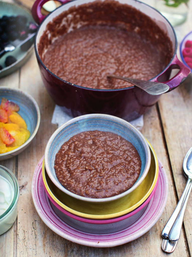 Chocolate Porridge Greek Yoghurt & Fresh Seasonal Fruit