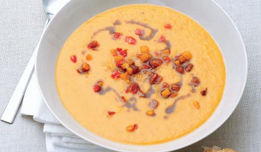 Butternut Squash and Chorizo Soup | Slow Cooker Recipe