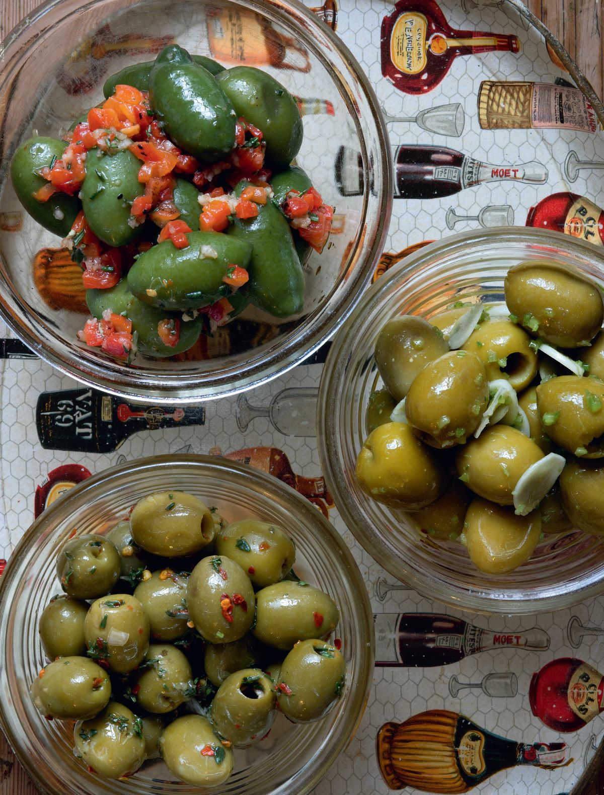Spiced Olives, Three Ways