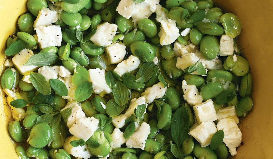 Broad Bean and Goat’s Cheese Salad