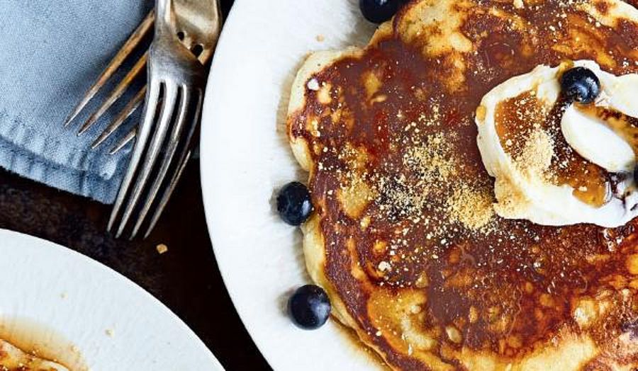 Chrissy Teigen's Blueberry Cream Cheese Pancakes Recipe