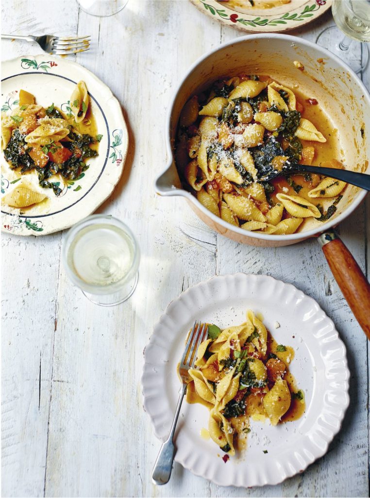 One-pan Creamy Squash Pasta