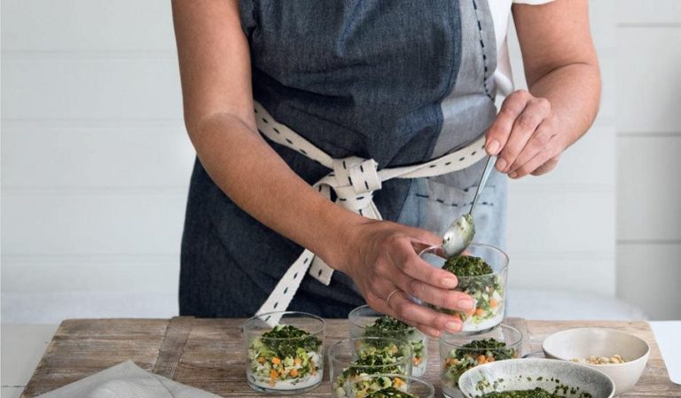 Crunchy Vegetable ‘Tabbouleh’ with Coconut Cream & Herb Dressing from Cook. Nourish. Glow.