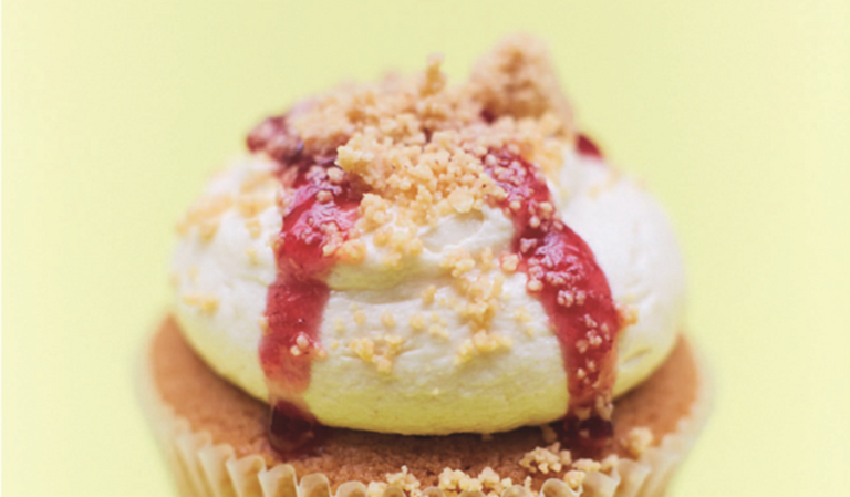 PB & J cupcakes
