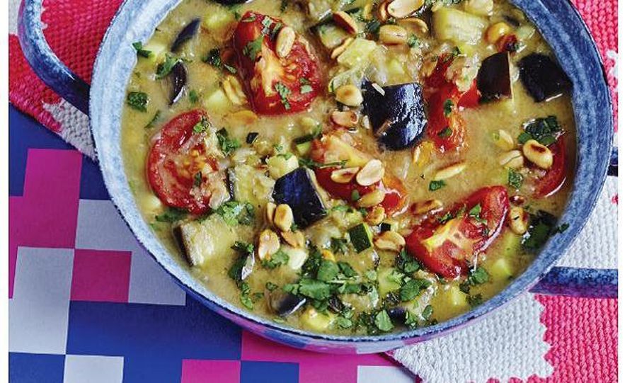 Courgette and Aubergine Curry
