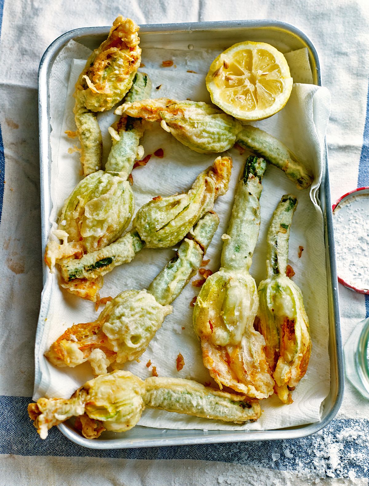 Deep-Fried Courgette Flowers Stuffed with Ricotta and Herbs