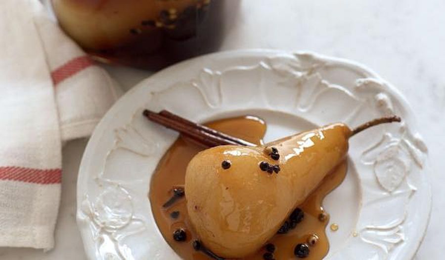 Delia Smith Spiced Pickled Pears Recipe | Christmas Preserves & Sides