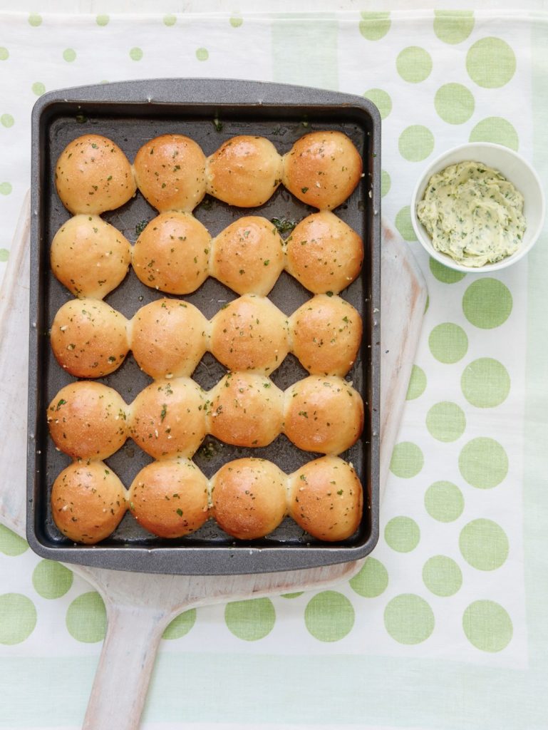 Dough Balls with Garlic Herb Butter
