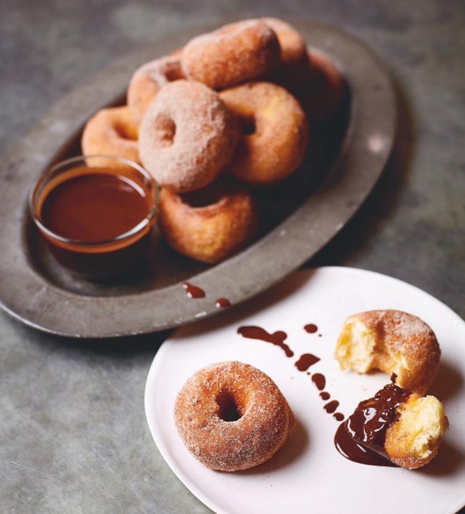 Doughnuts and Hot Chocolate Sauce
