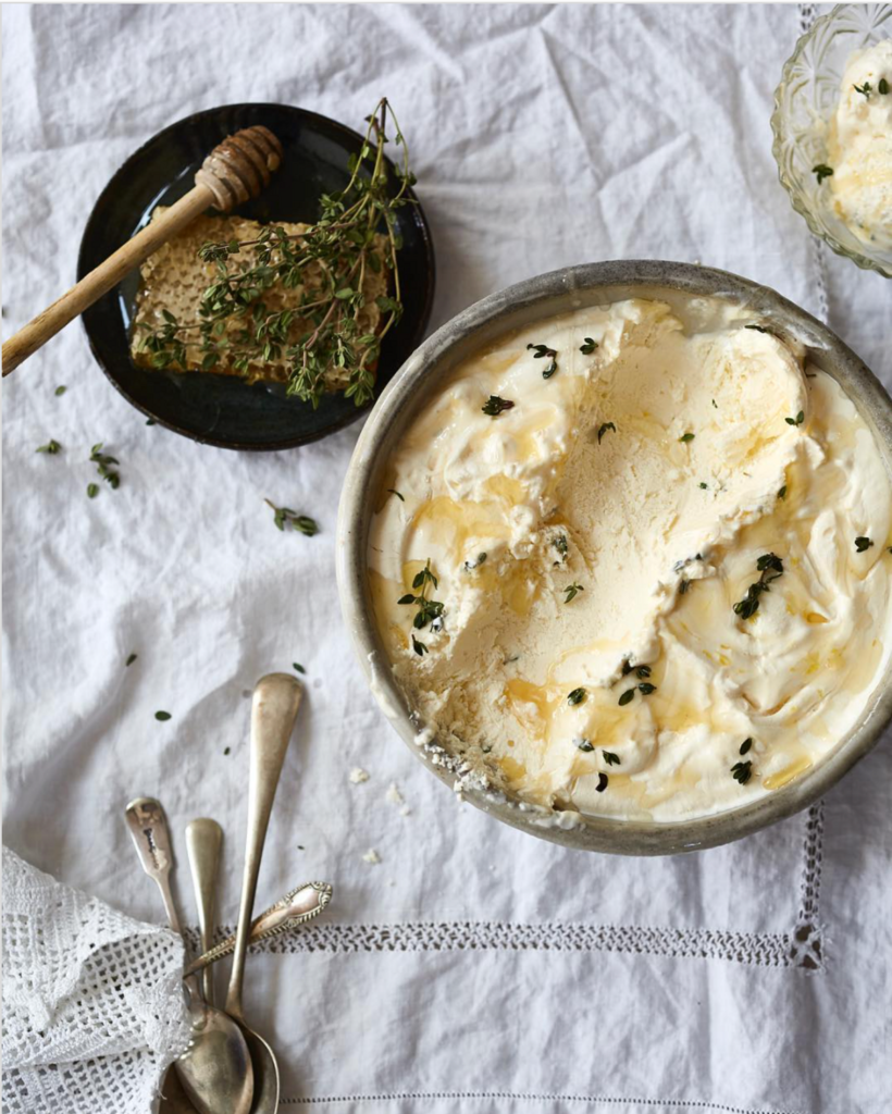 Ricotta, Honey and Thyme Ice Cream
