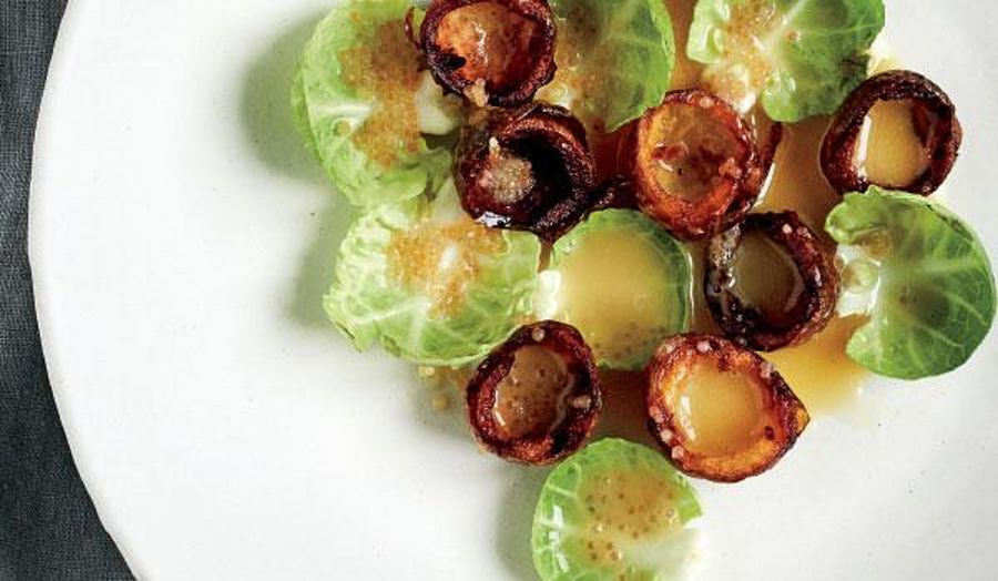 Brussels Sprouts and Potato Cups with Beurre Blanc and Roe | Winter Recipes