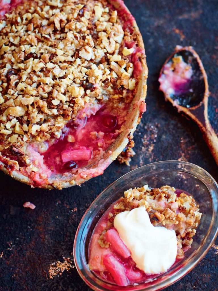 Gluten-free Rhubarb Crumble