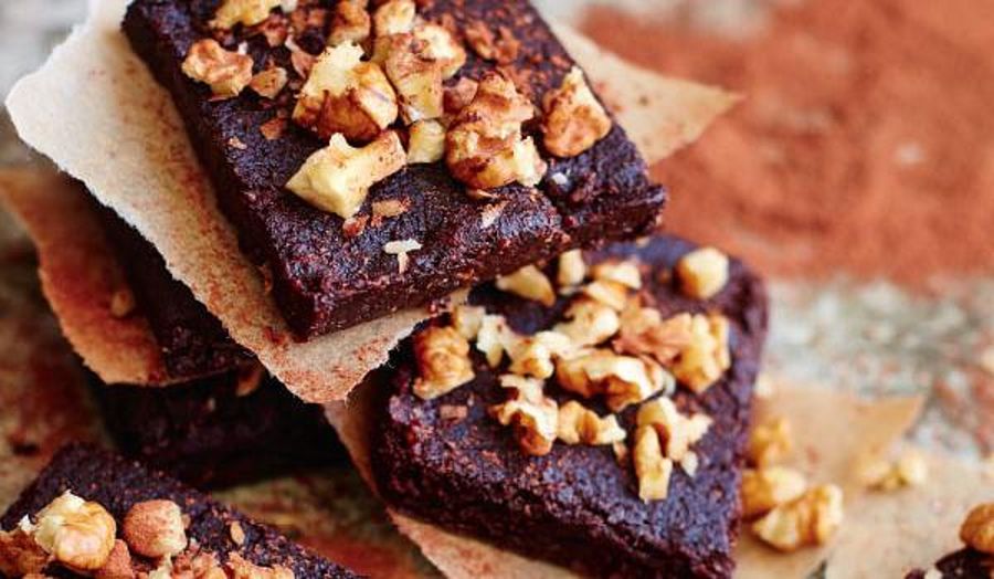 No-cook Walnut Brownies Recipe | Vegan Treats