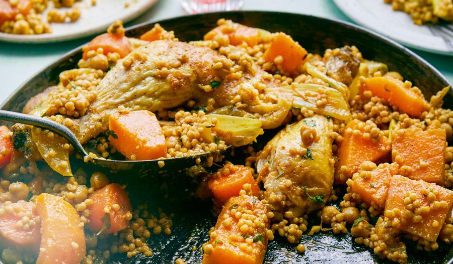 Palestinian Couscous Maftoul Recipe | Middle Eastern Dinner Party Dish