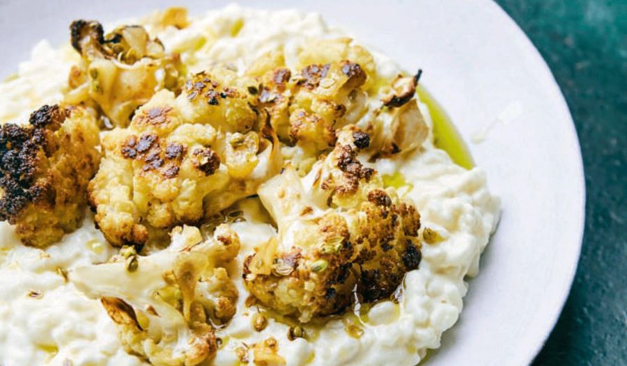 Palestinian Creamy Rice and Cauliflower Recipe