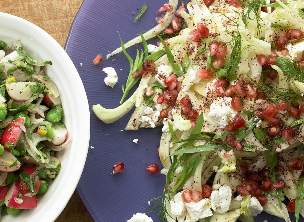 Fennel and Feta with Pomegranate Seeds and Sumac