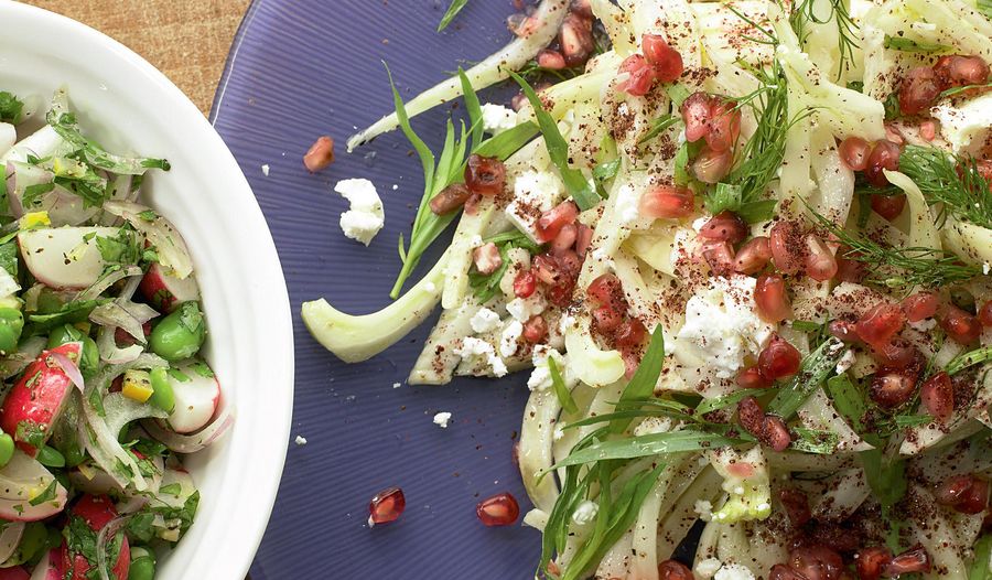 Ottolenghi's Fennel and Feta Salad with Pomegranate