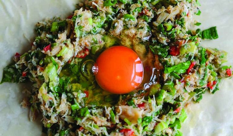 Tunisian-inspired Crab and Egg Brik | Savoury Filo Pastry