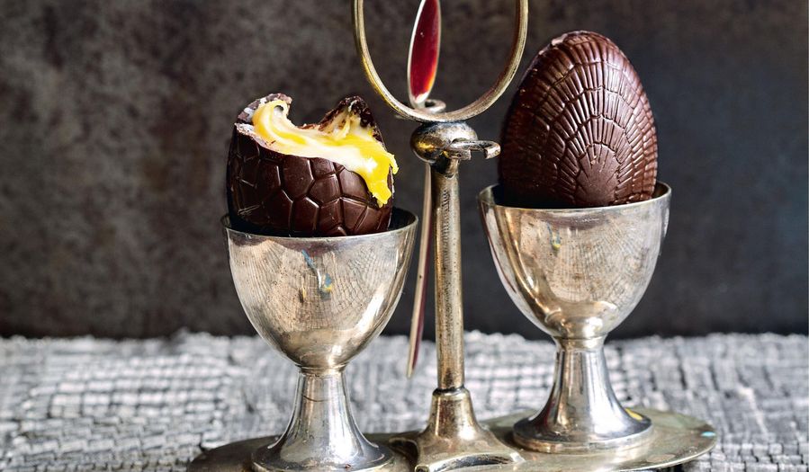 Homemade Fondant Filled Chocolate Easter Eggs Recipe