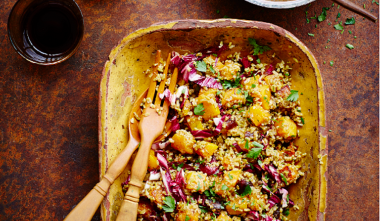 Freekeh Sweet and Spicy Warm Salad