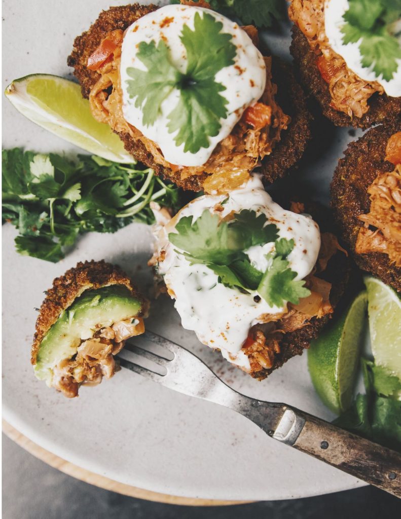 Fried Avocado with Jackfruit