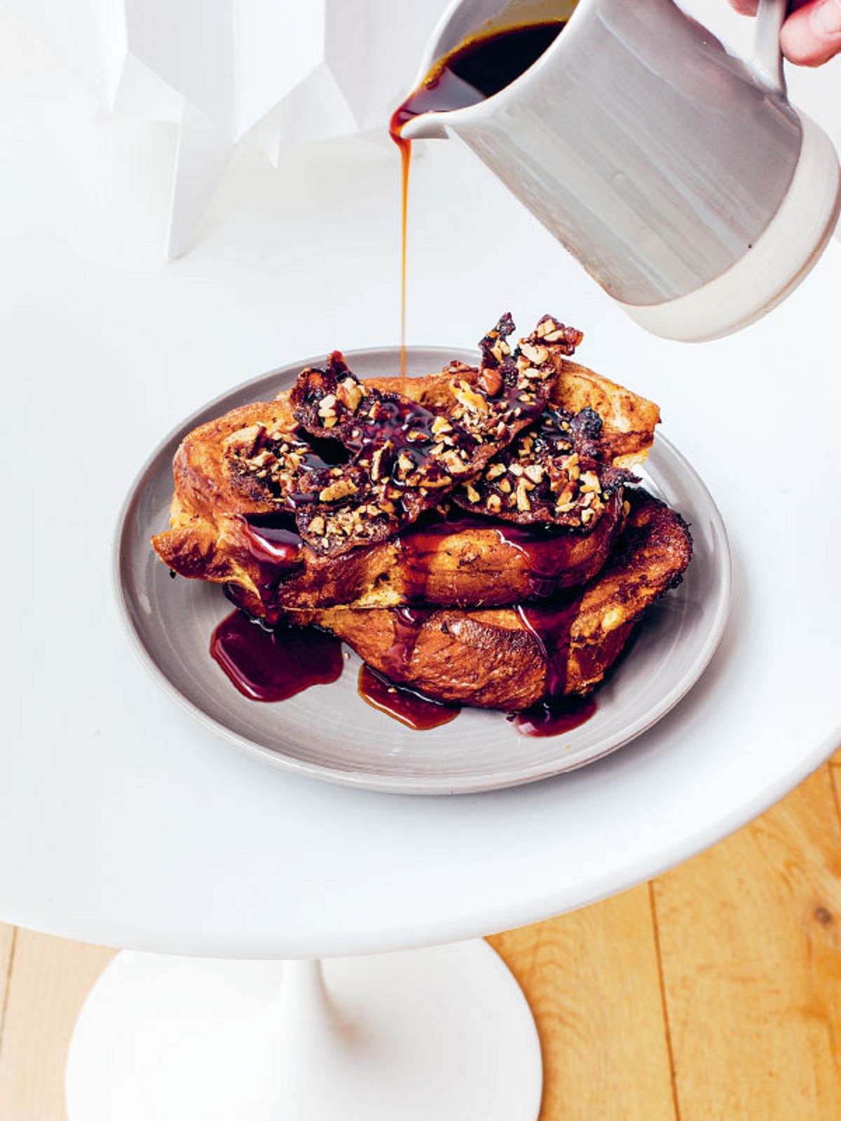 Baked French Toast with Candied Bacon