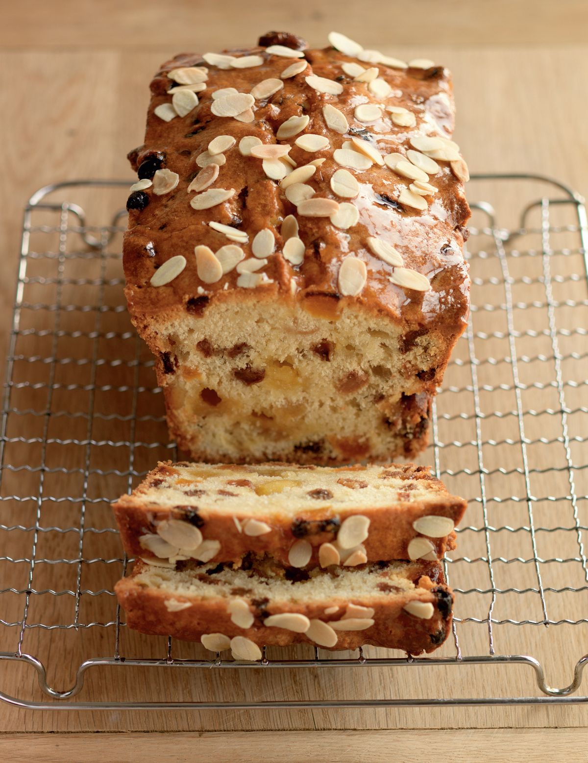 Golden Apricot and Marzipan Loaf Cake