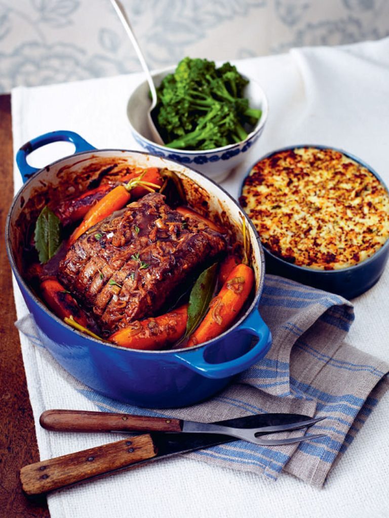 Pot-roast Beef with French Onion Gravy