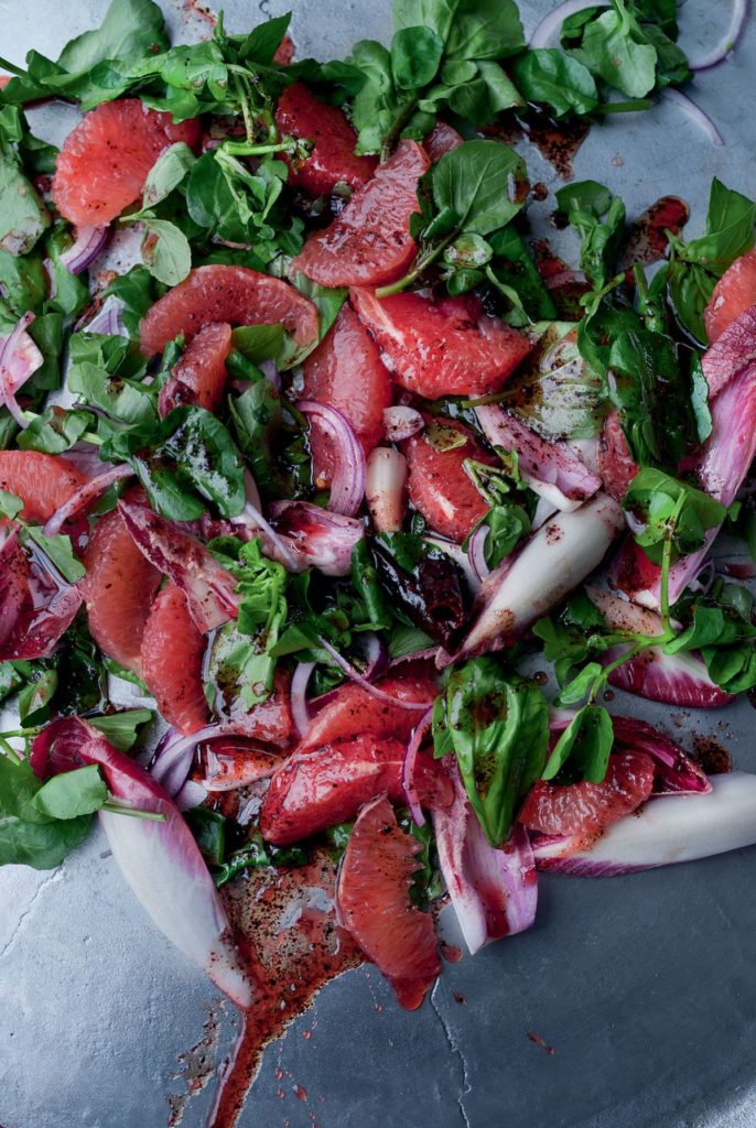 Yotam Ottolenghi’s Pink Grapefruit and Sumac Salad
