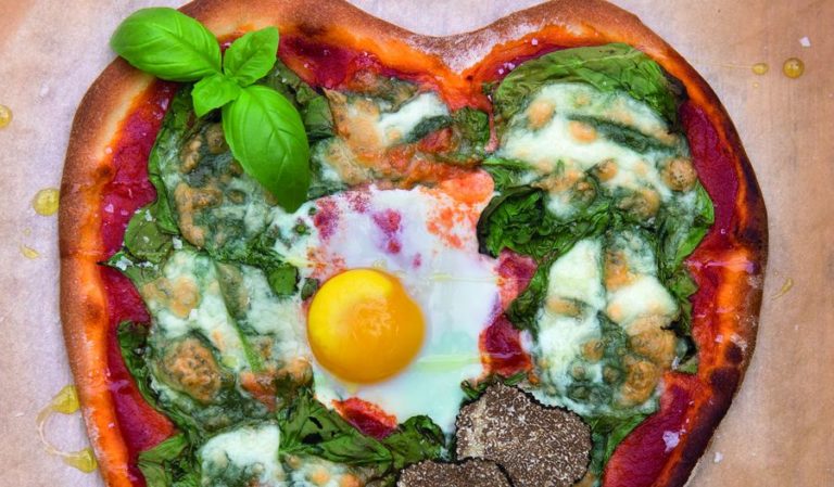 Big Heart Pizza with Truffle