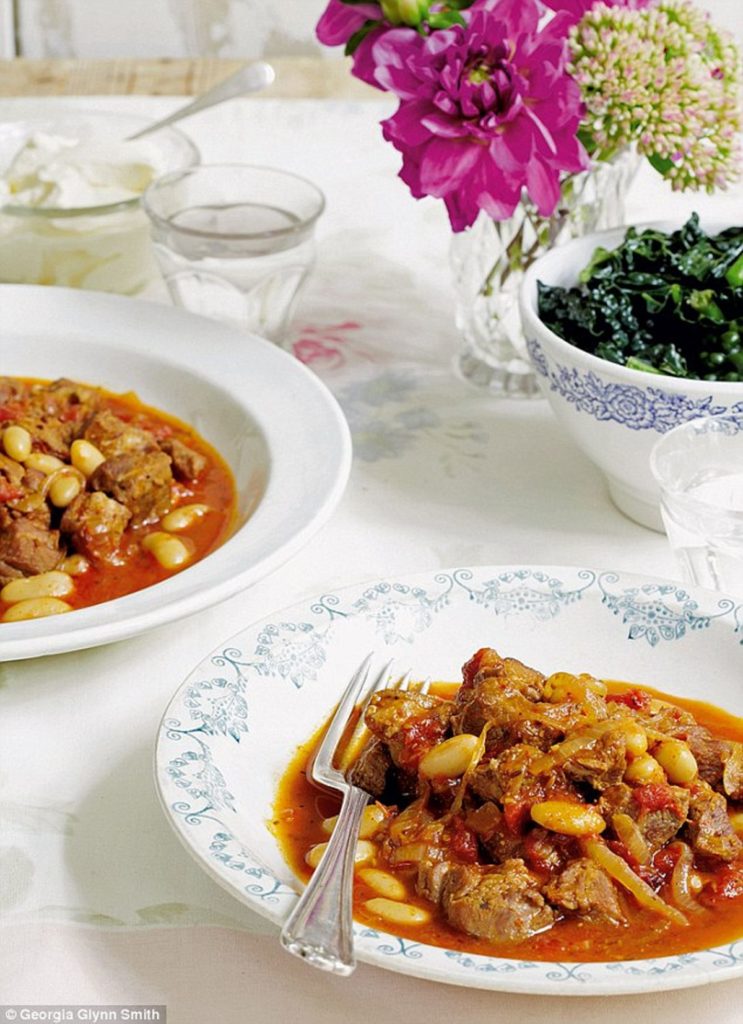 Harissa Spiced Lamb with Cannellini Beans