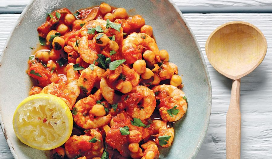 Spicy Harissa Prawn and Chickpea Curry Recipe