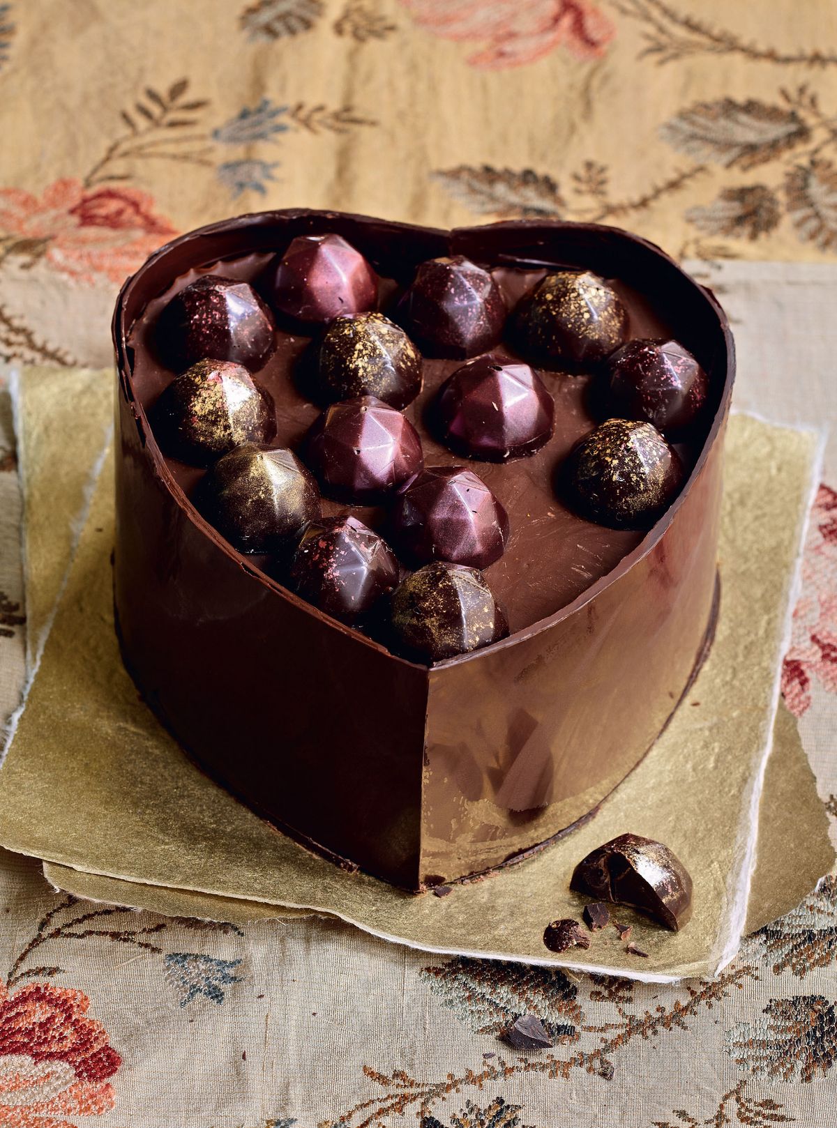 Heart-shaped Chocolate Box Cake