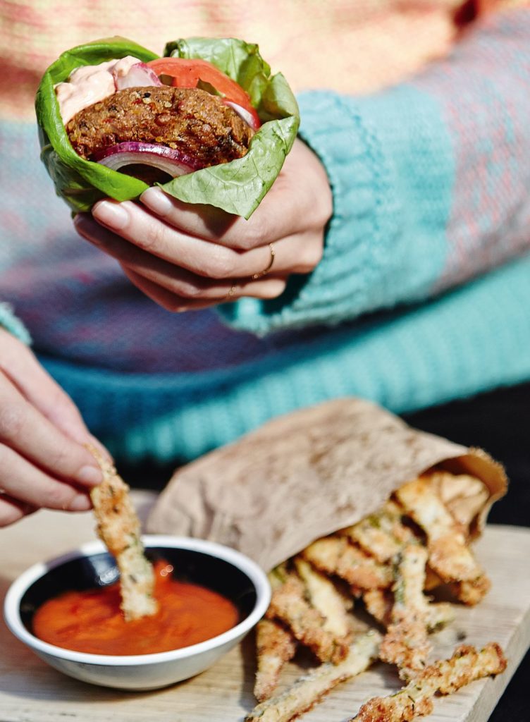 Feta and Black Bean Burgers