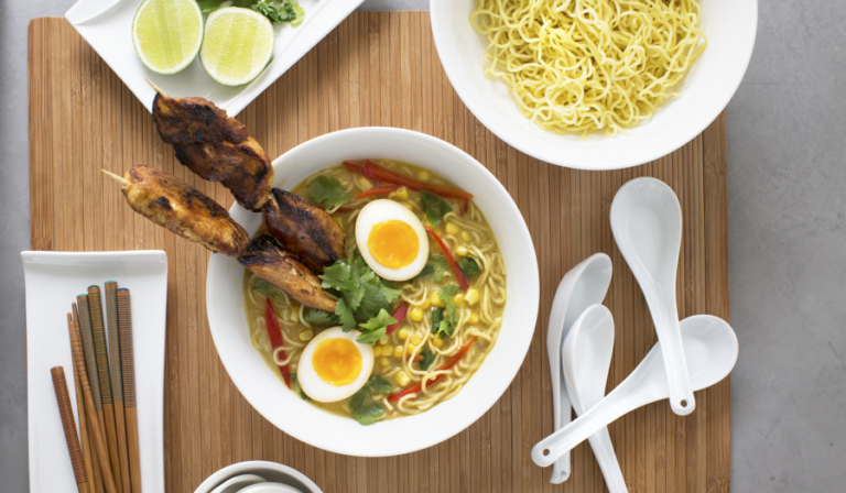 Peanut Chicken Satay Ramen