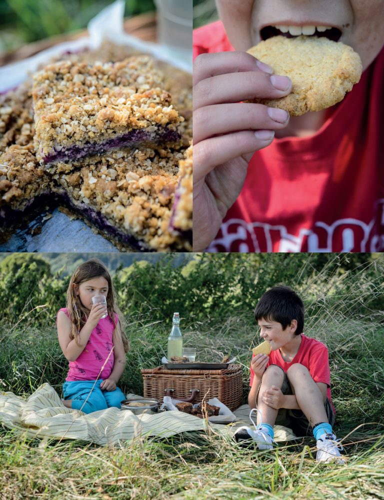 Apple and Blackberry Crumble Bars