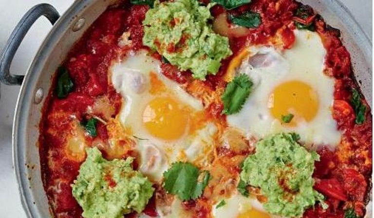 Huevos Rancheros with Guacamole from Jasmine and Melissa Hemsley