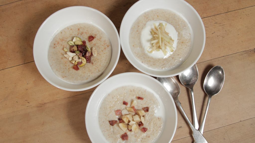 The perfect porridge recipe by Felicity Cloake with three topping suggestions