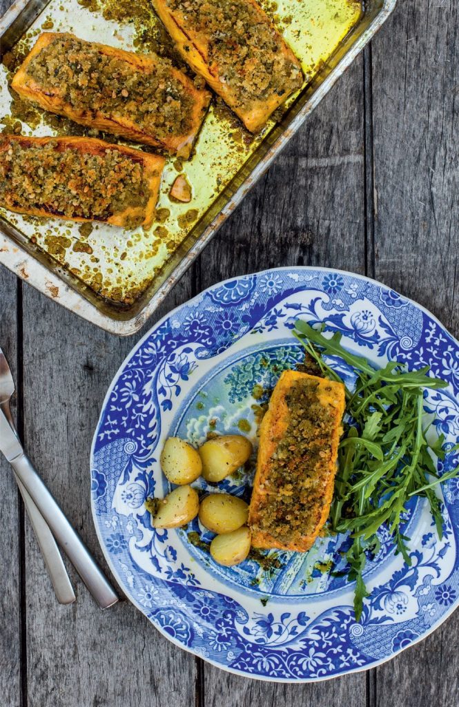 Cyrus’s Indian Herb-Crusted Salmon