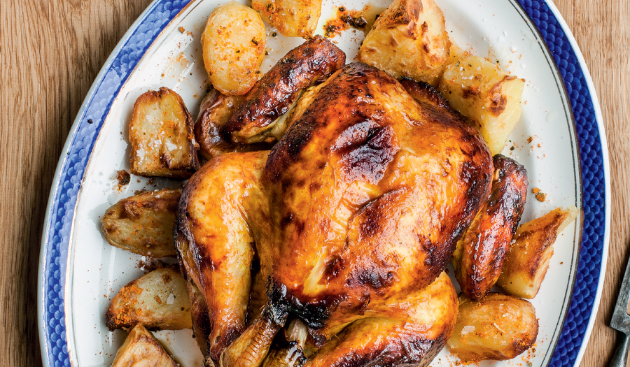 Honey-roasted Chicken with Outstanding Roasties