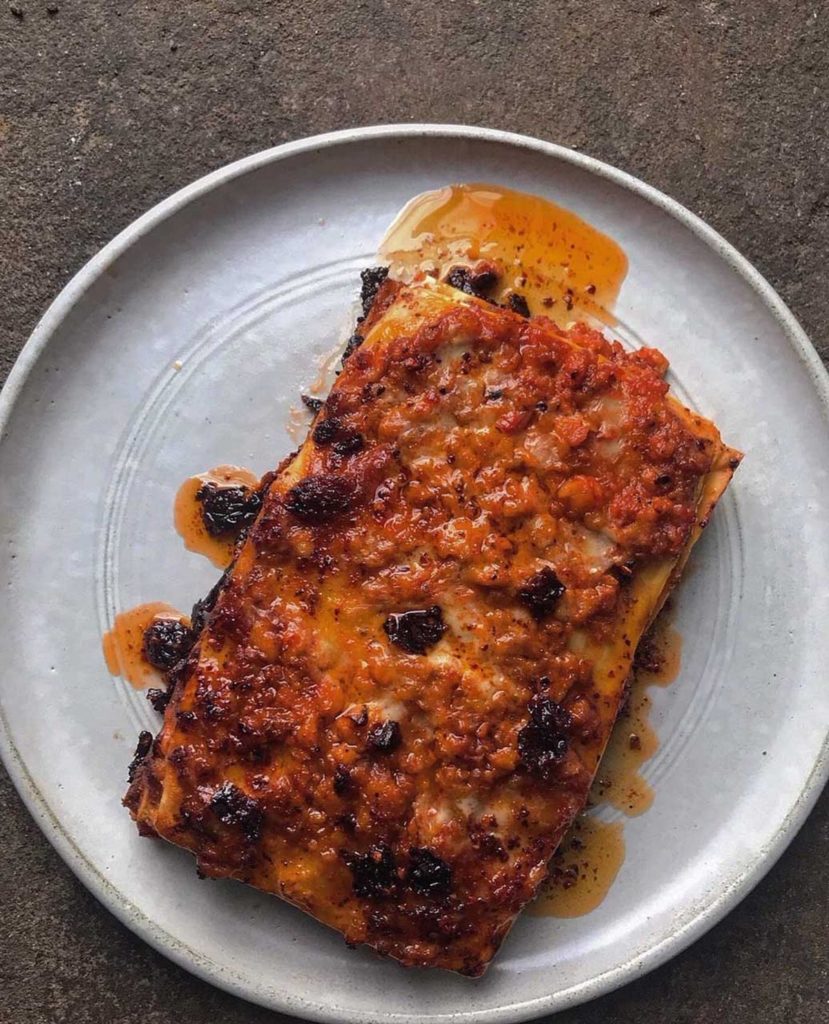 Ixta Belfrage&rsquo;s Prawn and Requeij&atilde;o Lasagne with Dende Chilli Oil