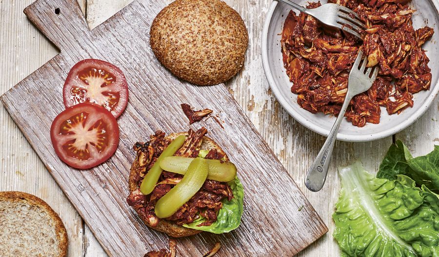 Pulled Jackfruit Burger | Healthy Vegan Recipe