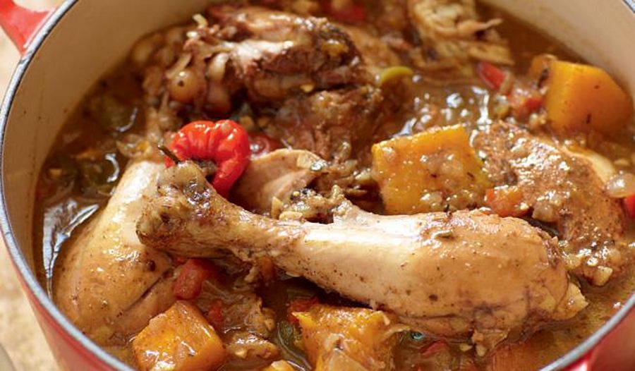 Jamaican Brown Chicken Stew