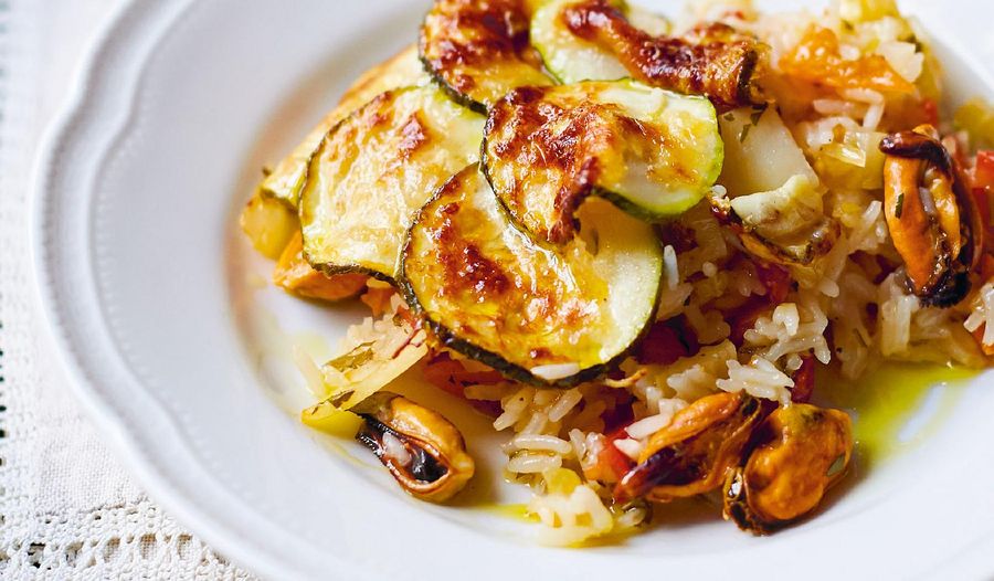 Jamie Oliver's Baked Tiella Rice Recipe | Jamie Cooks Italy