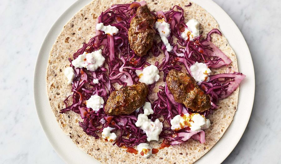 Jamie Oliver's 5 Ingredient Lamb Kofta Flatbreads Recipe | Quick & Easy Food C4