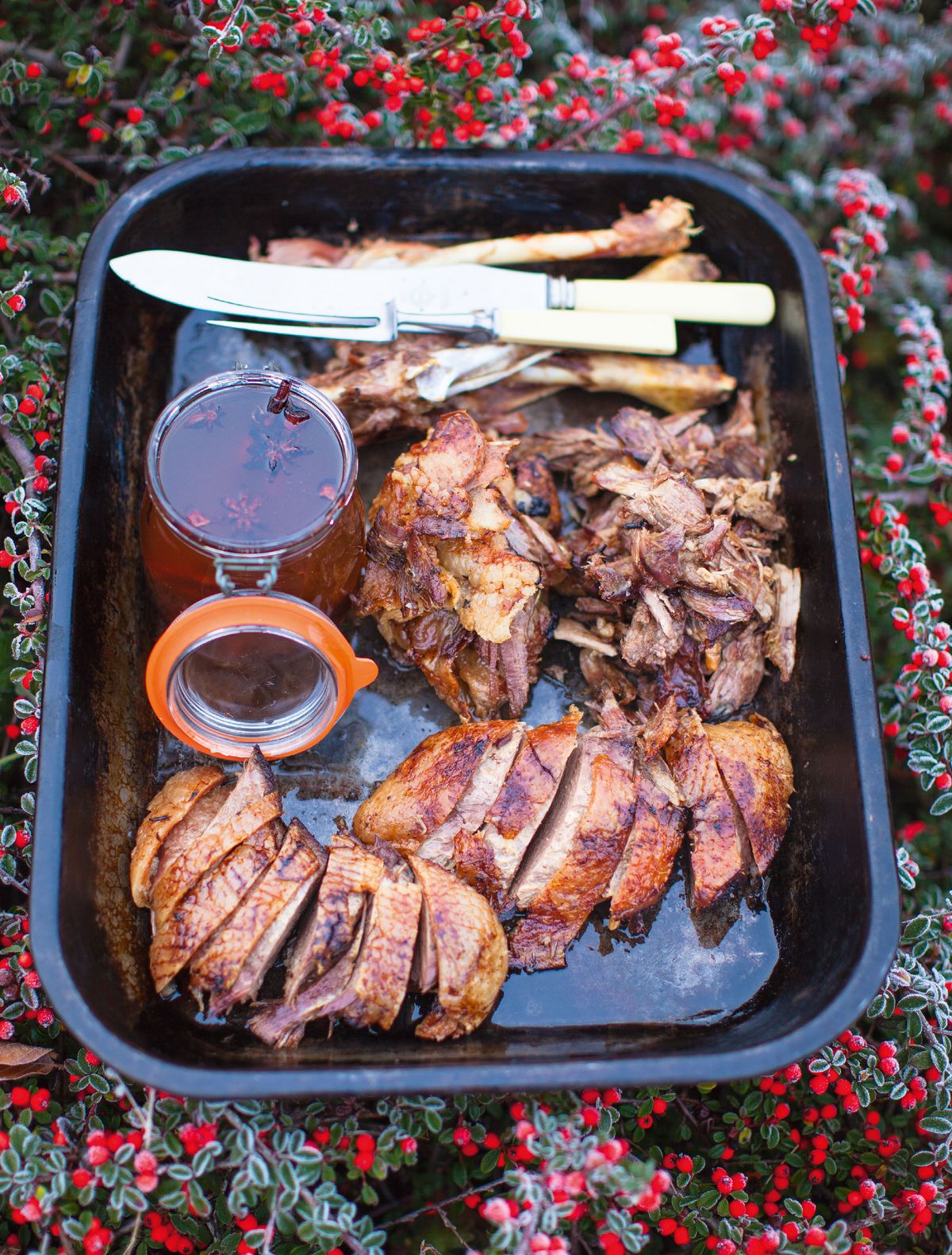 Jamie Oliver’s Roast Goose Slow-Cooked with Christmas Spices