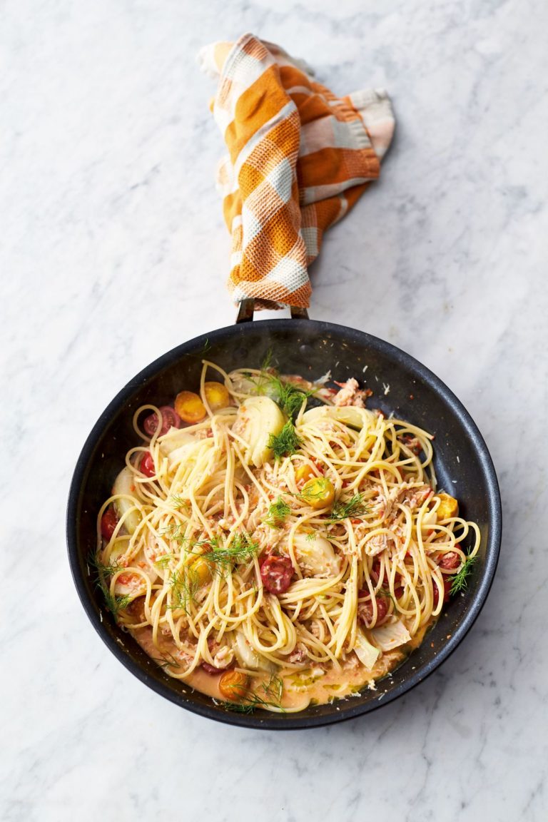 Crab and Fennel Spaghetti