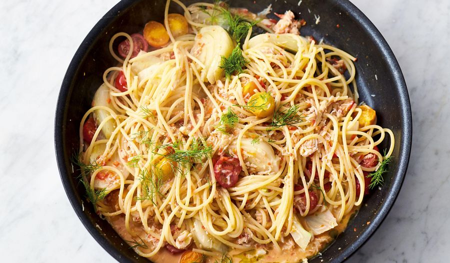 Jamie Oliver's Crab and Fennel Spaghetti