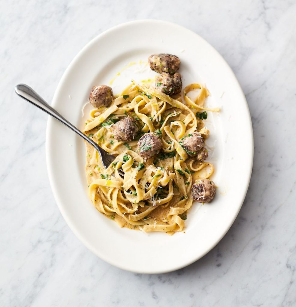 Easy Sausage Carbonara